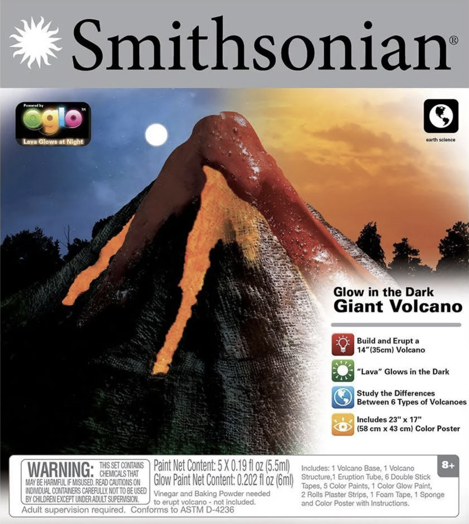 Smithsonian Glow in the Dark Giant Volcano (Value: $22)